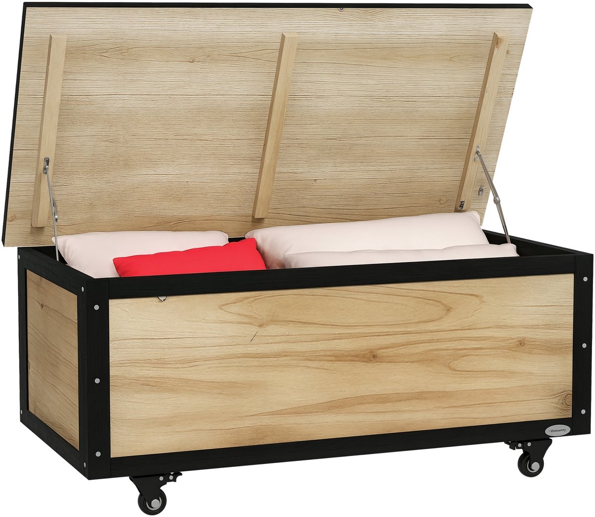 Outsunny - Tuinkast - Dennenhout - 100L x 50B x 43H cm - Bruin