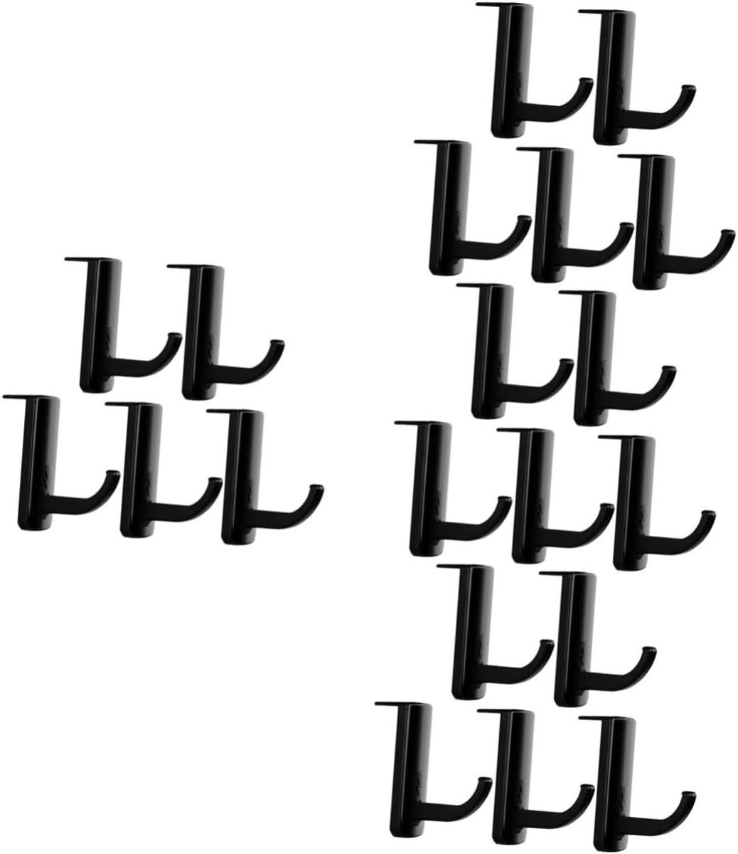 Koptelefoon Haken - Headset Hanger - Bureau Organisatie - Ruimtebesparend Ontwerp - 20 Stuks - Zwart