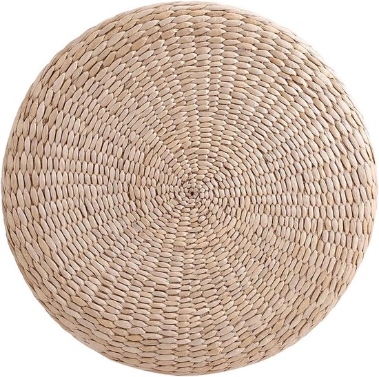 Ronde Tatami Vloerkussen van 40 cm, Perfect voor Meditatie, Buiten en Zitcomfort, Rubber Vulling van Merkloos — afbeelding 4