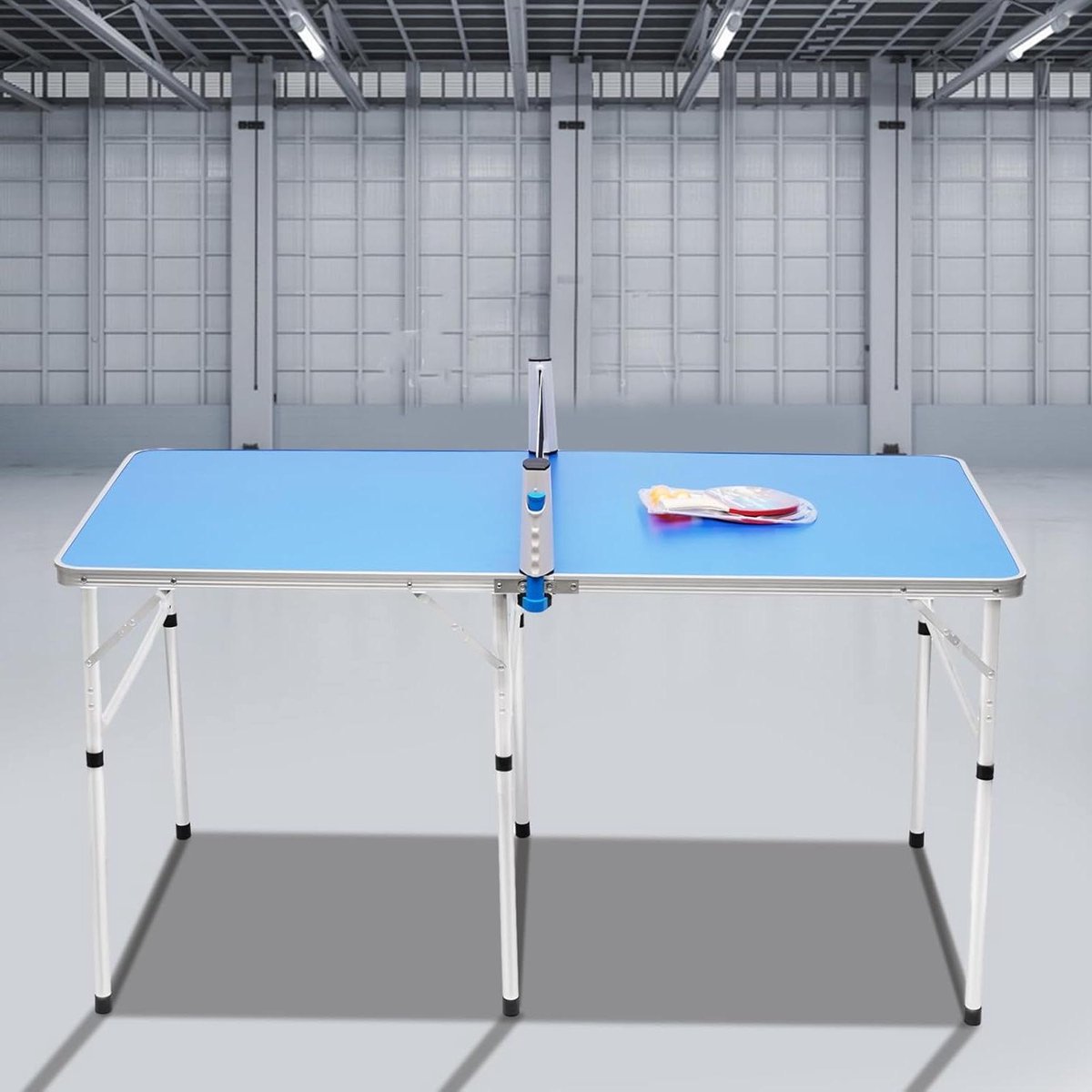 Tafeltennistafel Inklapbaar - Outdoor Tafeltennistafel - Sport Spelen - Complete Set Inclusief - 150 x 75 cm - Blauw