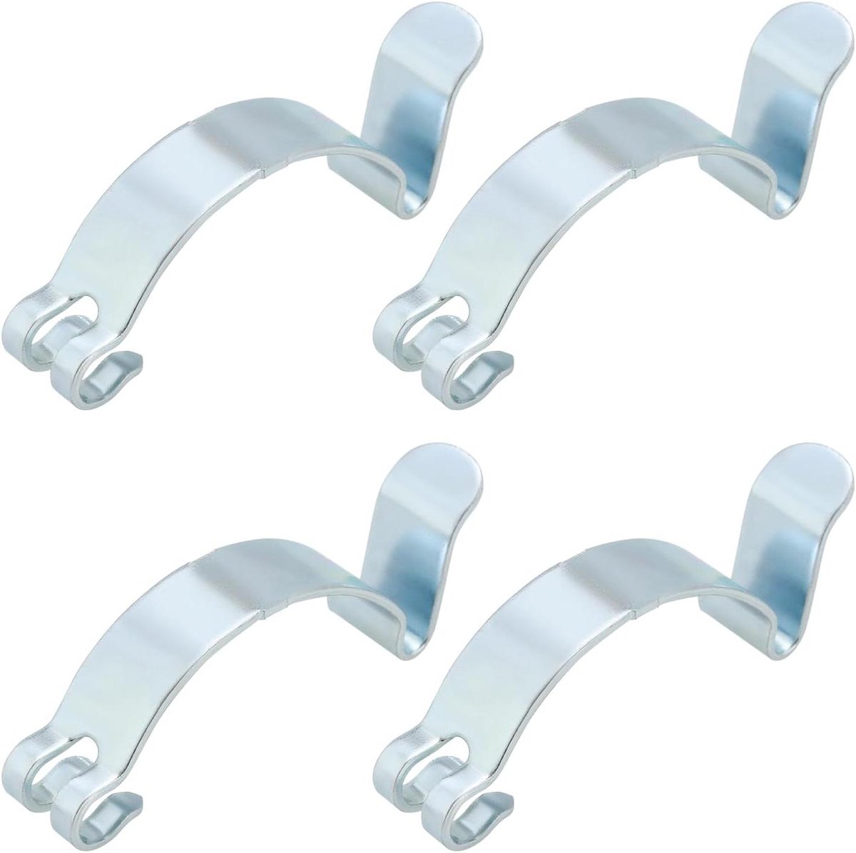 Luchtfilter Clips - Veerclips Behuizing - Motoronderhoud - Universele Pasvorm - 4 Stuks - Zilver