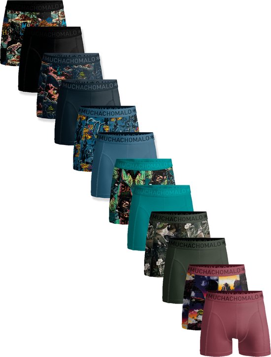 Reeks van Muchachomalo boxershorts in diverse kleuren en prints.