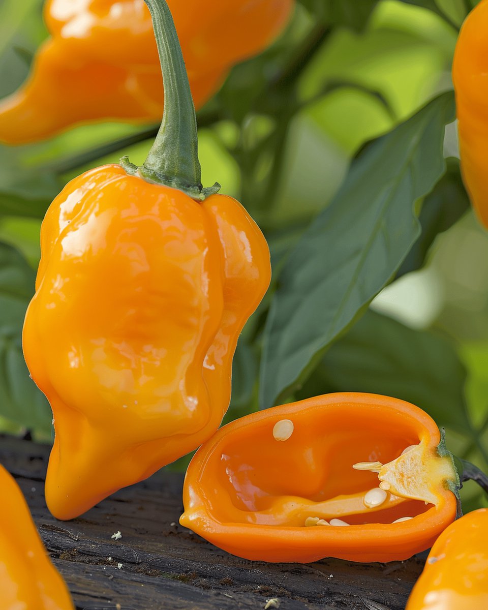 3 sets - Habanero Peper Zaden Oranje Capsicum Chinense Eenjarig
