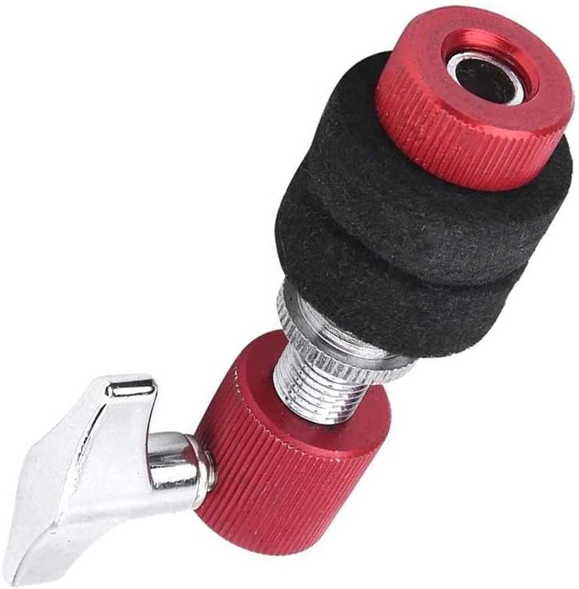 Hi Hat Clutch - Drum Koppeling - Jazz Drums - Hoogwaardig Metaal - 2.2 x 8 cm - Rood Zwart