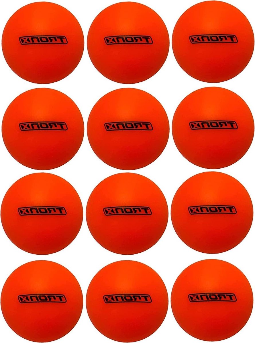 Straat Hockey Ballen - Outdoor Ballen - Sport Spel - Minimale Stuit - 12 Stuks - Oranje