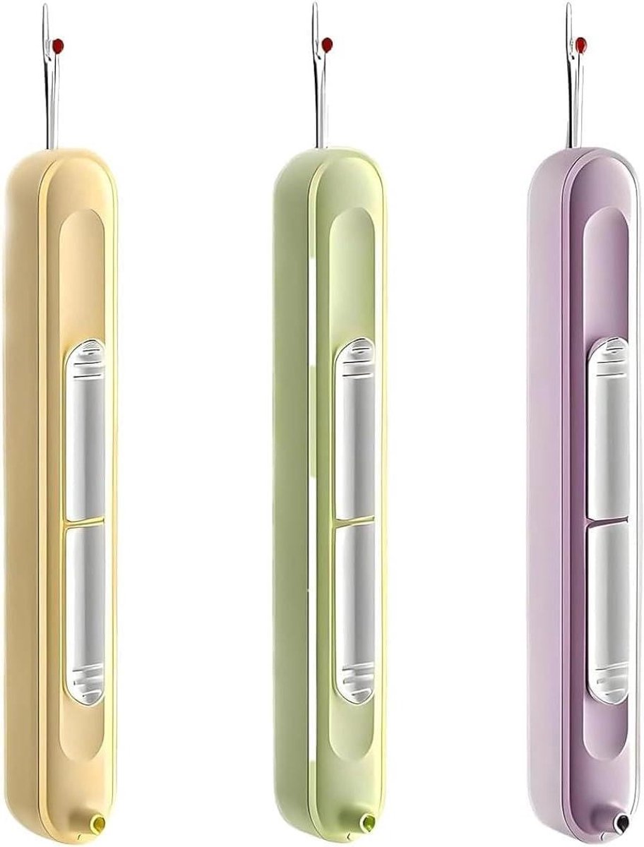 Naaldinrijger Set - Naaidraad Hulp - Handwerken Makkelijker - 2-in-1 Functie - 3 Stuks - Multicolor