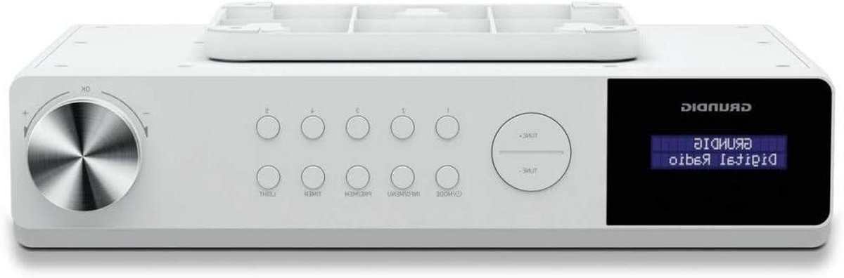 Keukenradio met Bluetooth - DAB+ radio - Muziek luisteren - Instelbare timer - 2x 3 Watt - Wit