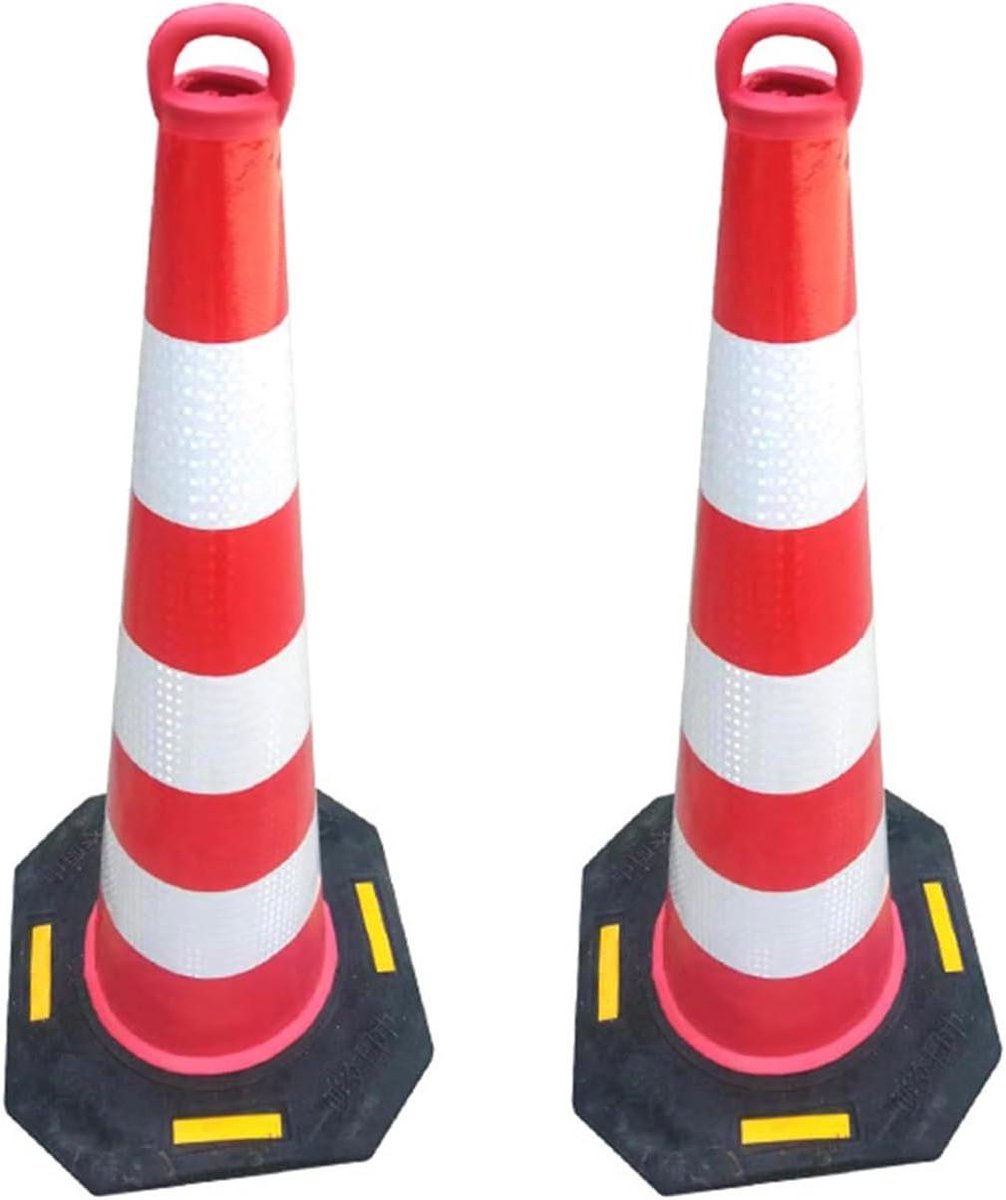Verkeerskegels - Veiligheidskegels Kegels - Verkeersbeheersing - Verzwaarde Zwarte Basis - 45 cm - Rood