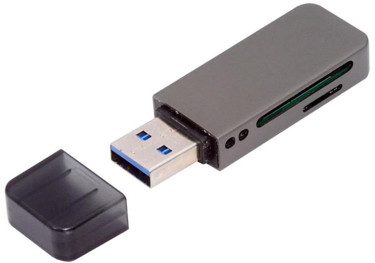 NM SD Kaartlezer - Geheugenkaartlezer USB - Bestanden Overzetten - Dubbele Kaartsleuf - 2 TB - Zwart