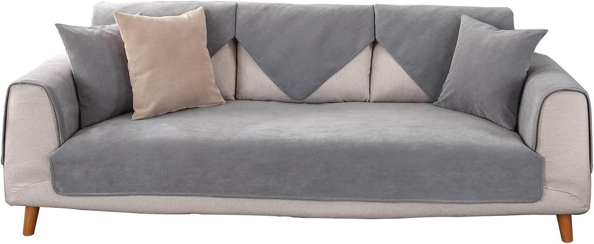 Sofahoes - Bankhoes Stoelhoes - Meubels Beschermen - Waterdicht Anti-slip - 70 x 70 cm - Grijs