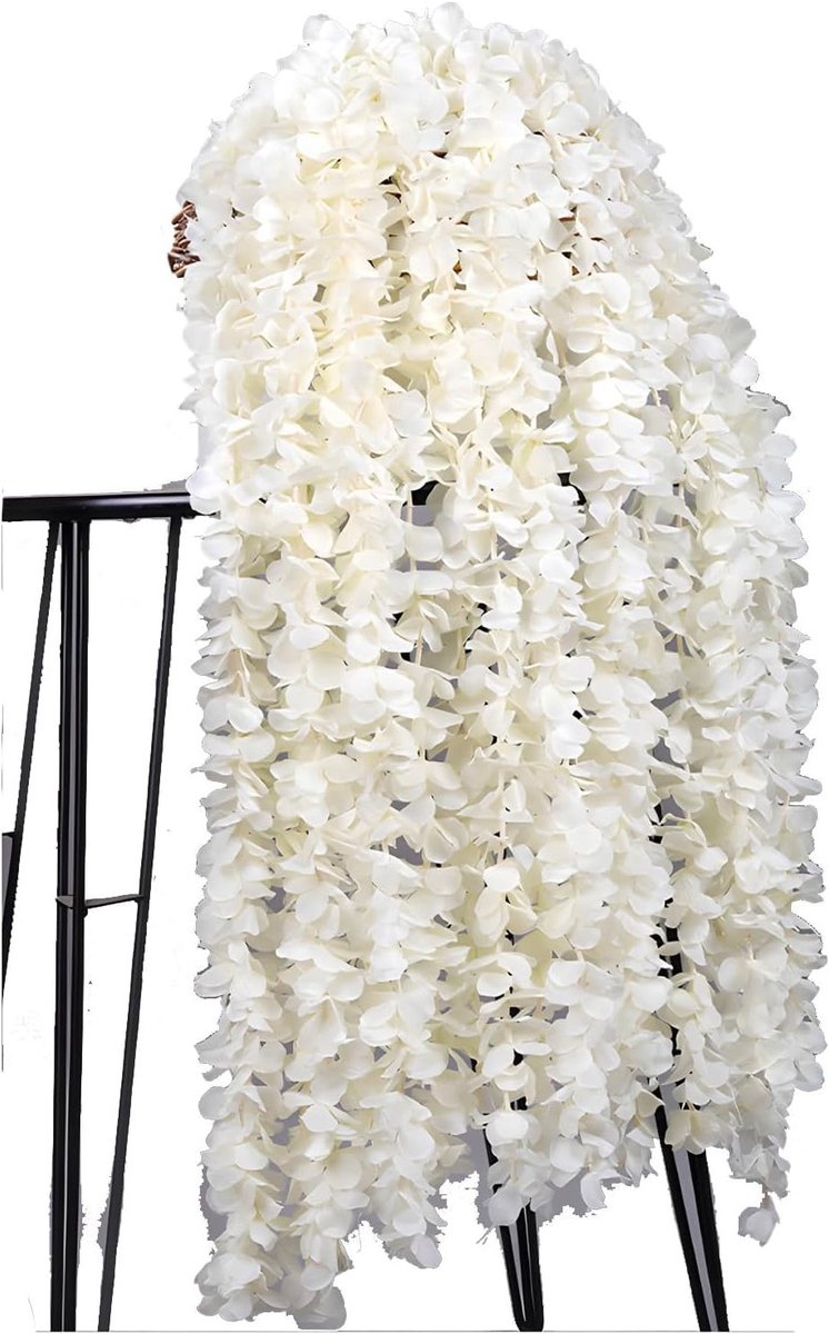 Elegante Kunstbloemen Set van 6 - Rode Lianen, Nepp bloemen voor Bruiloften, Decoratie voor Muren en Tafels, Geschikt voor Binnen en Buiten