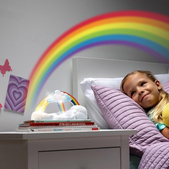 Regenboog Projector - Nachtlampje Kinderen - Kamer Decoratie - Verbeterde Lichten Geluiden - Medium - Multicolor van Merkloos — afbeelding 4