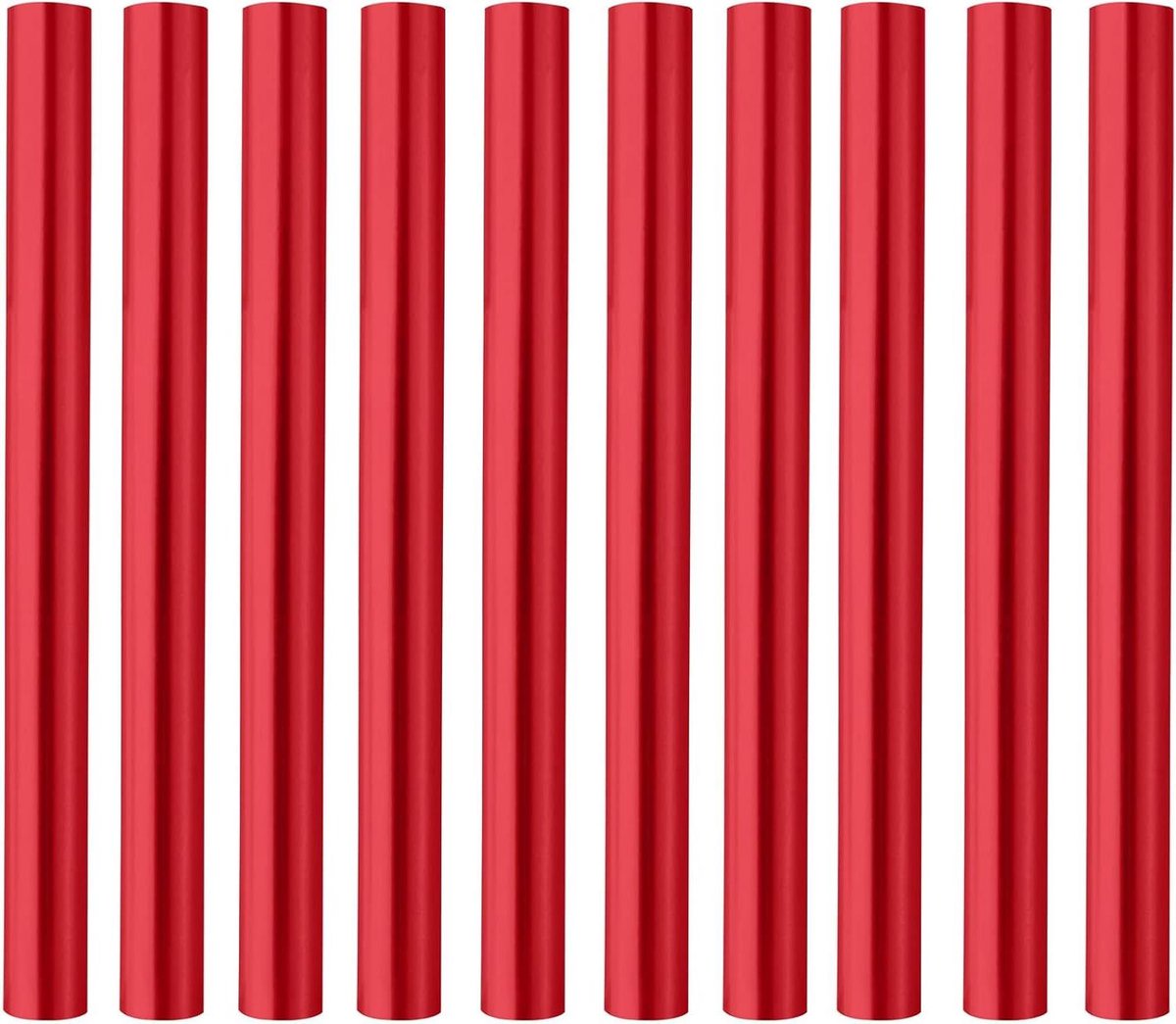 Tentstok Reparatie Set - Tentstokken Reparatiebuis - Kamperen Buiten - Lichtgewicht Aluminiumlegering - 10 stuks - Rood