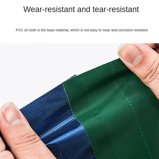 Dekzeil Reparatietape - Luifel Tent Tape - Lekkages Dichten - Sterk Waterbestendig - 7.5 Meter - Wit van Merkloos — afbeelding 5