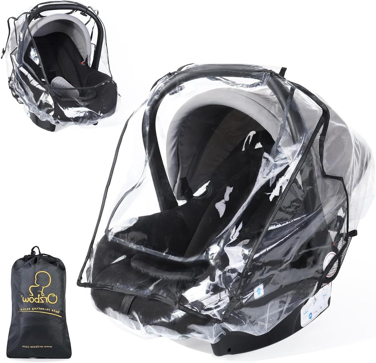 Universele Regenhoes Baby Autostoeltje - Regenhoes Kinderzitje - Bescherming tegen Weer - Met Ventilatie en Snelle Opslag