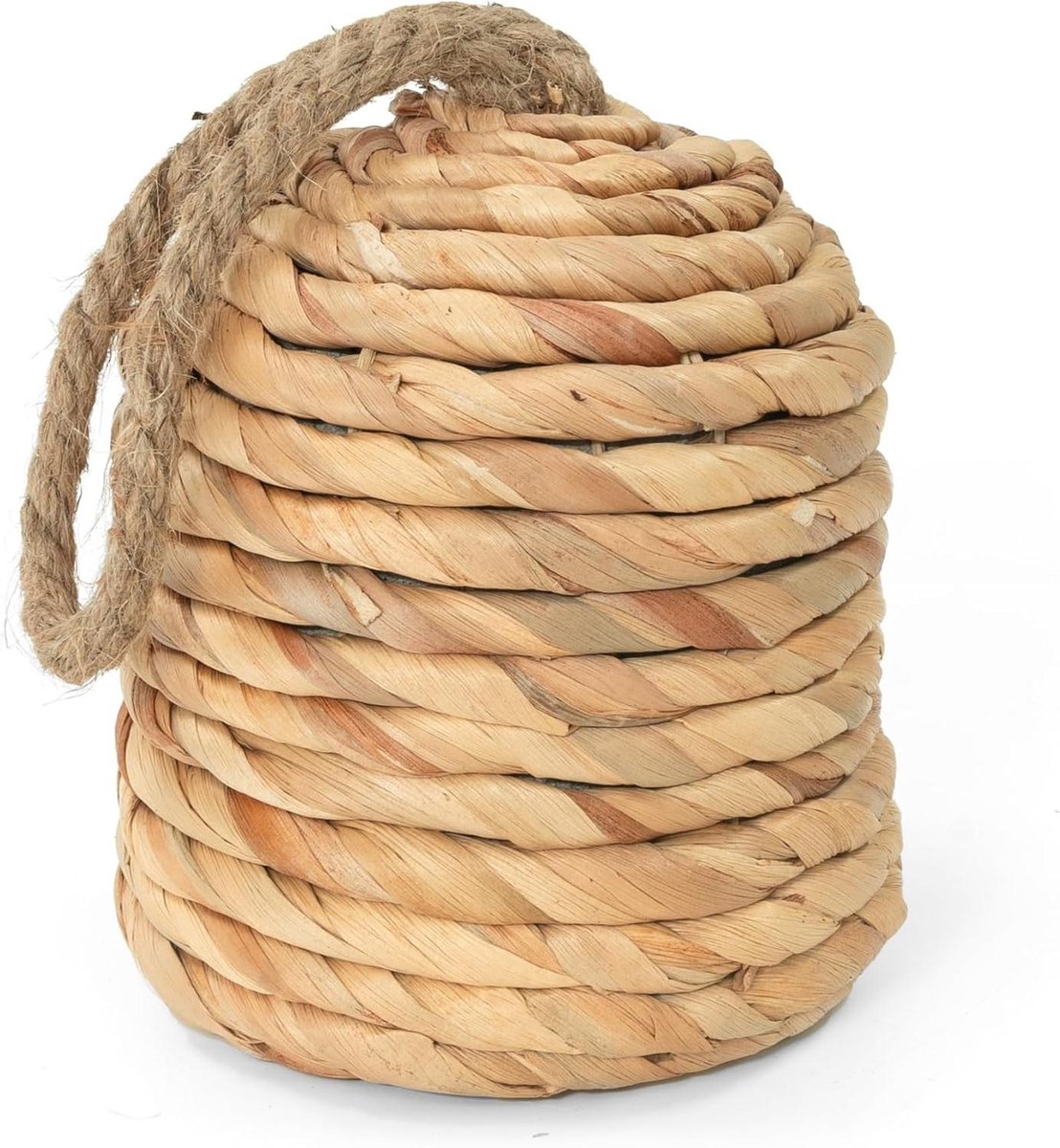 Decoratieve Deurstop - Deurgewicht Deurhouder - Deur Open Houden - Handgeweven Waterhyacint - Ongeveer 2.3 kg - Beige