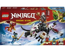 LEGO® NINJAGO® Zilvar en Grimtak het Drakenbeest - Bouwset voor Kinderen - Drakenactiefiguur met 3 Minifiguren - Creatieve Cadeautip voor Jongens en Meisjes Vanaf 7 Jaar - 71863