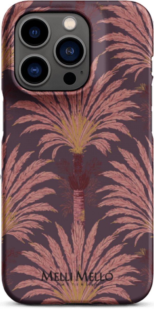 Melli Mello Telefoonhoesje Crimson Palm (Hard Case) - Apple iPhone 14 Pro