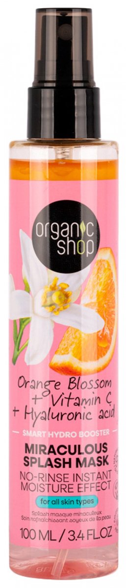 Organic Shop Splash Verfrissend Verzorgend Masker Oranjebloesem 100 ml