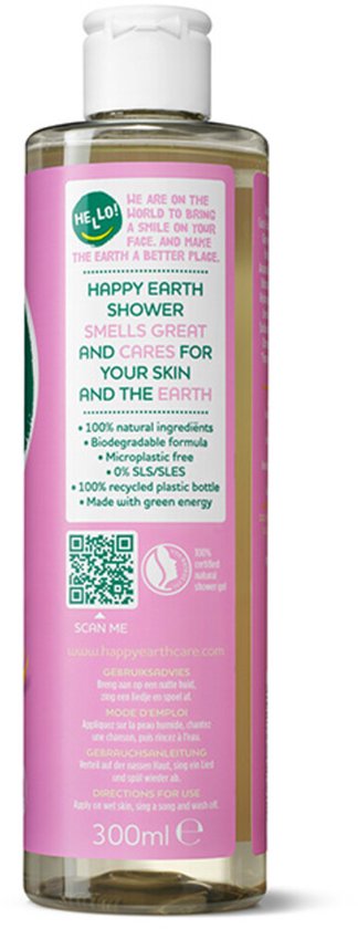 Happy Earth 100% Natuurlijke Douchegel Lavender Ylang 300 ml