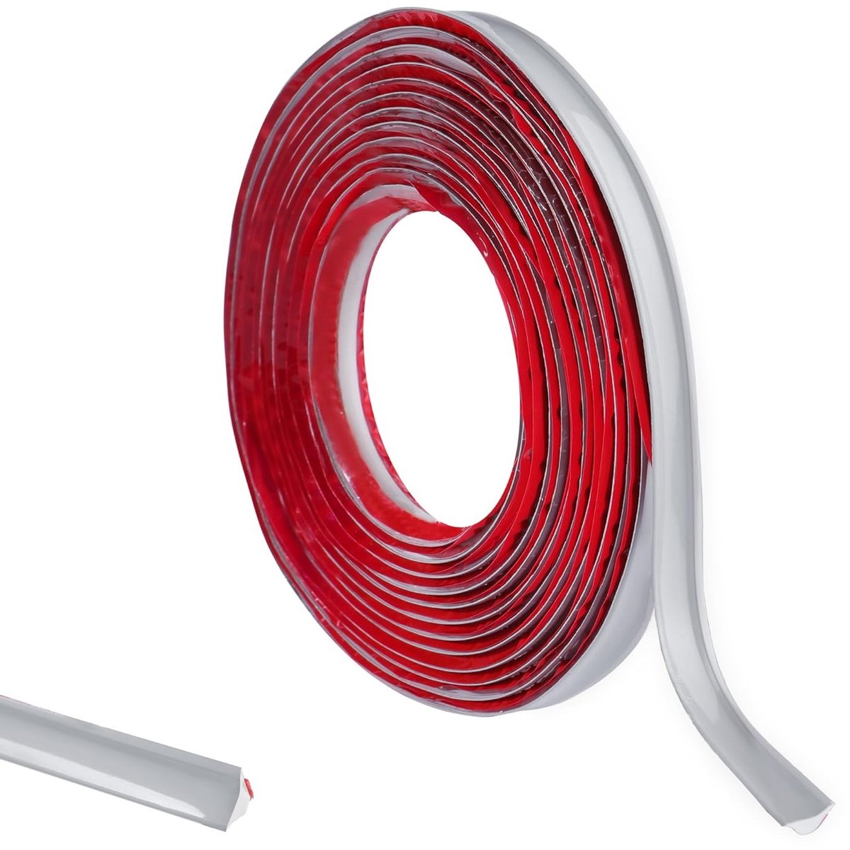 PVC Hoekstrip voor Wandafwerking, Zelfklevend Plintenprofiel, Moulding en Decoratieve Hoek