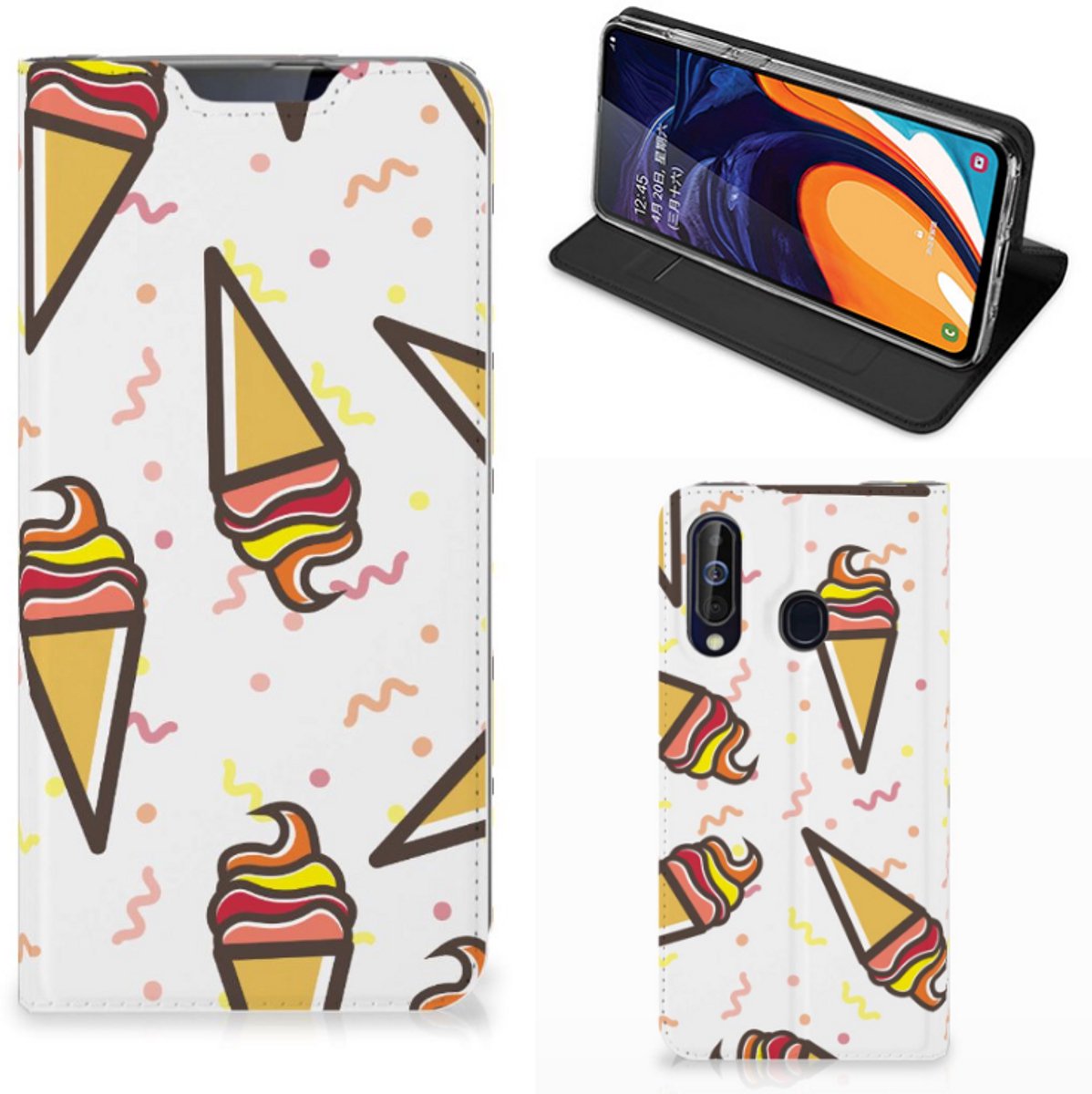 Samsung Galaxy A60 Flip Style Cover Icecream