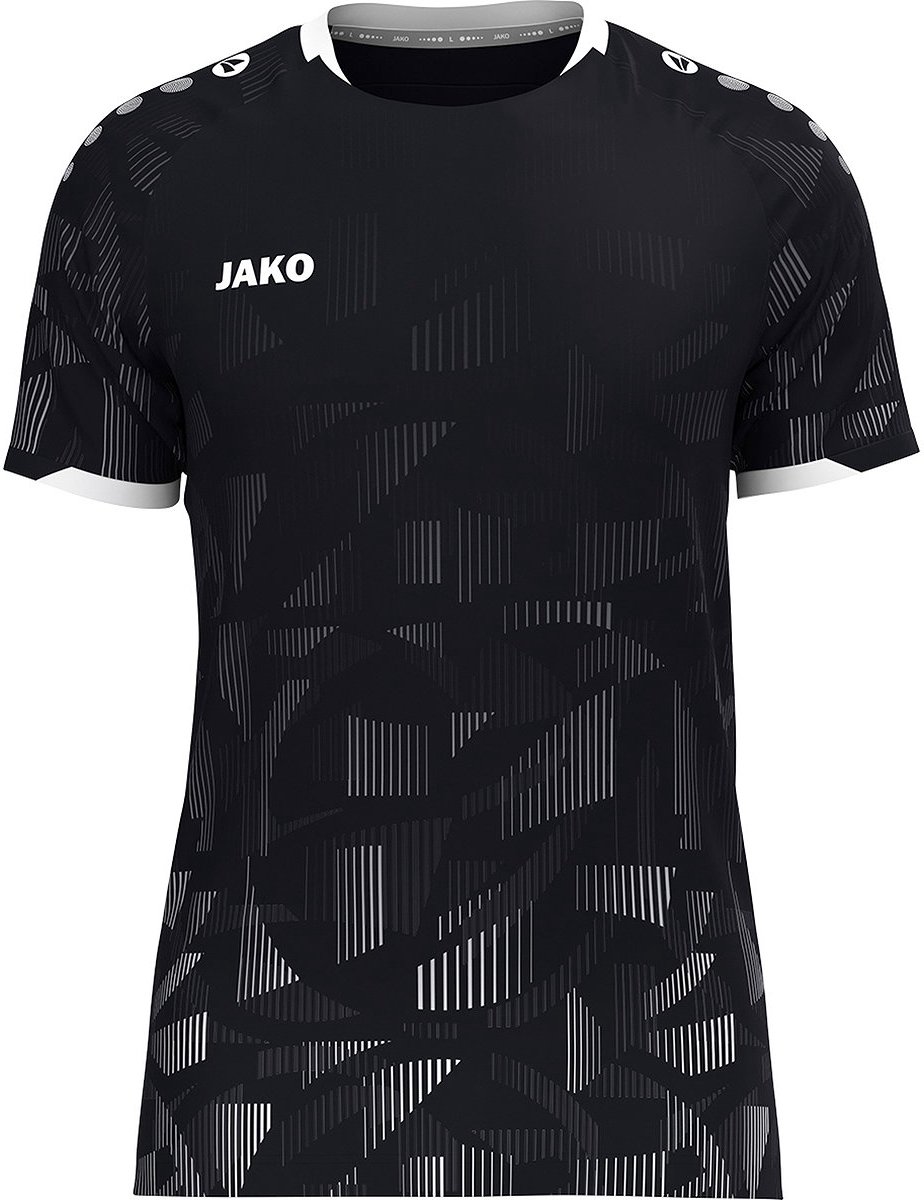 Jako Sonic Shirt Korte Mouw Kinderen - Zwart / Antraciet | Maat: 140