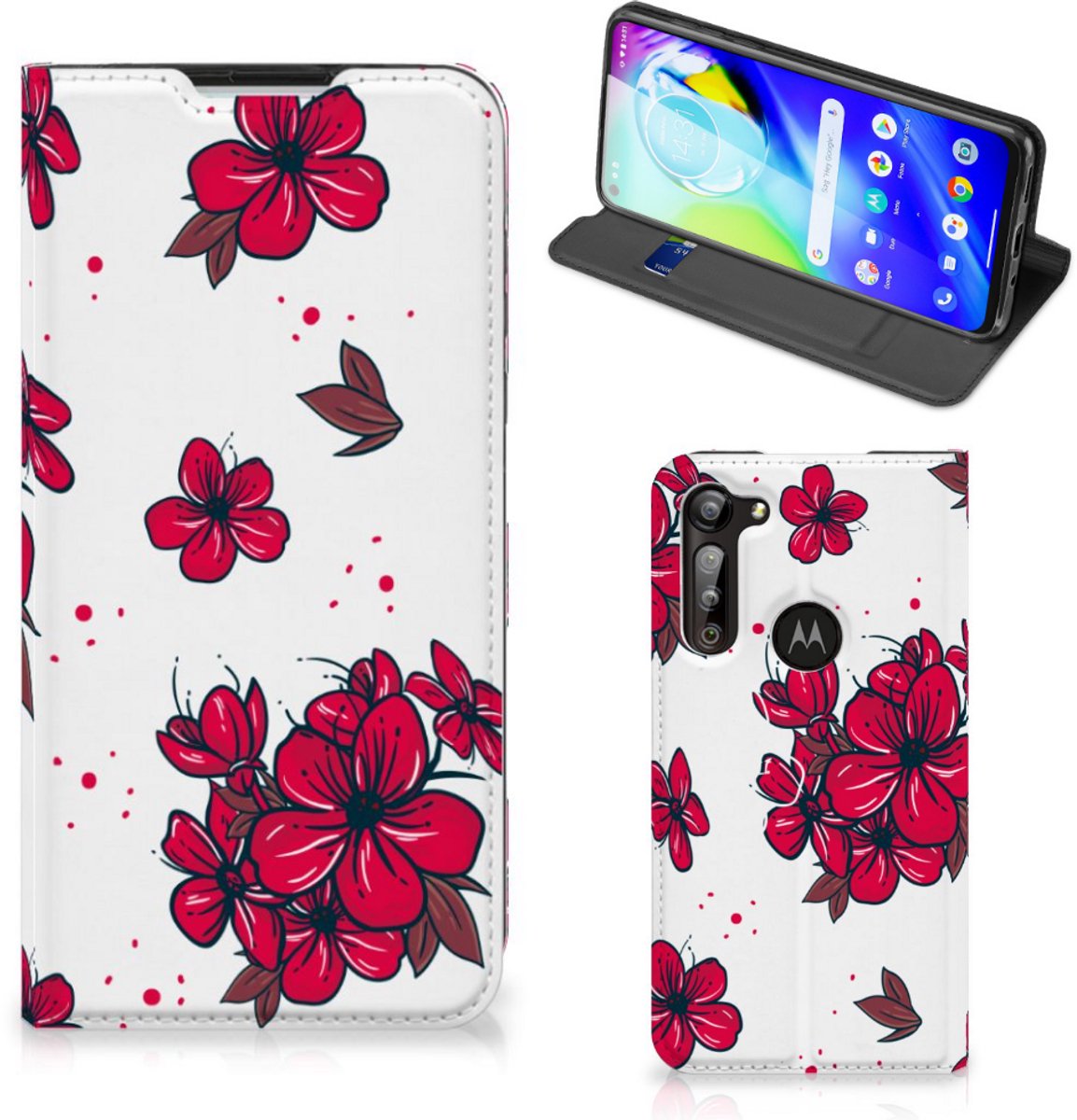 Motorola Moto G8 Power Smart Cover Blossom Red