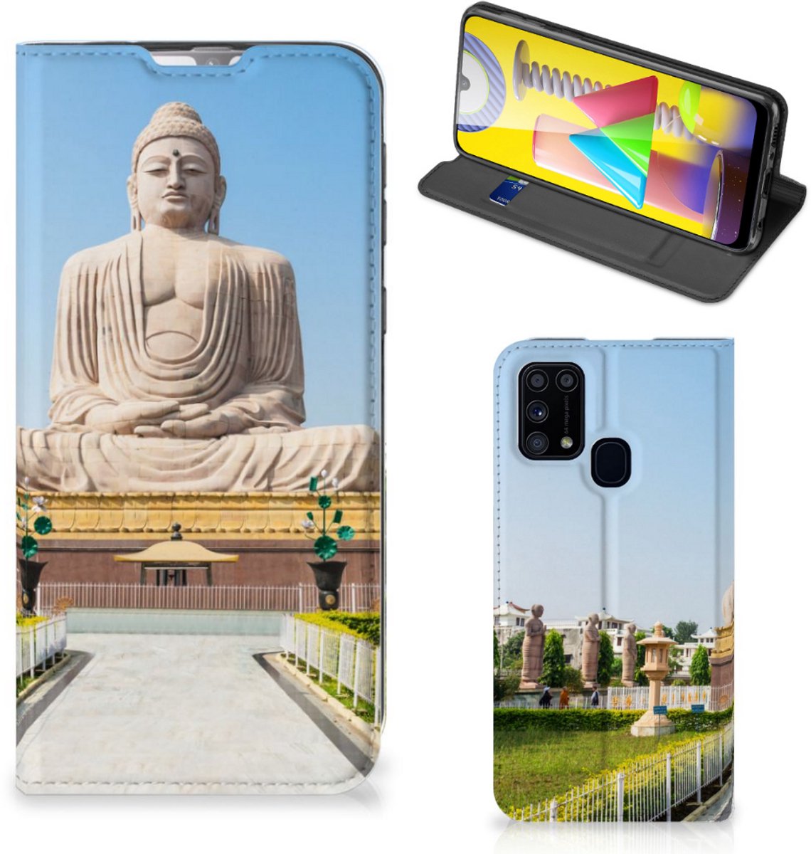 Samsung Galaxy M31 Book Cover Boeddha
