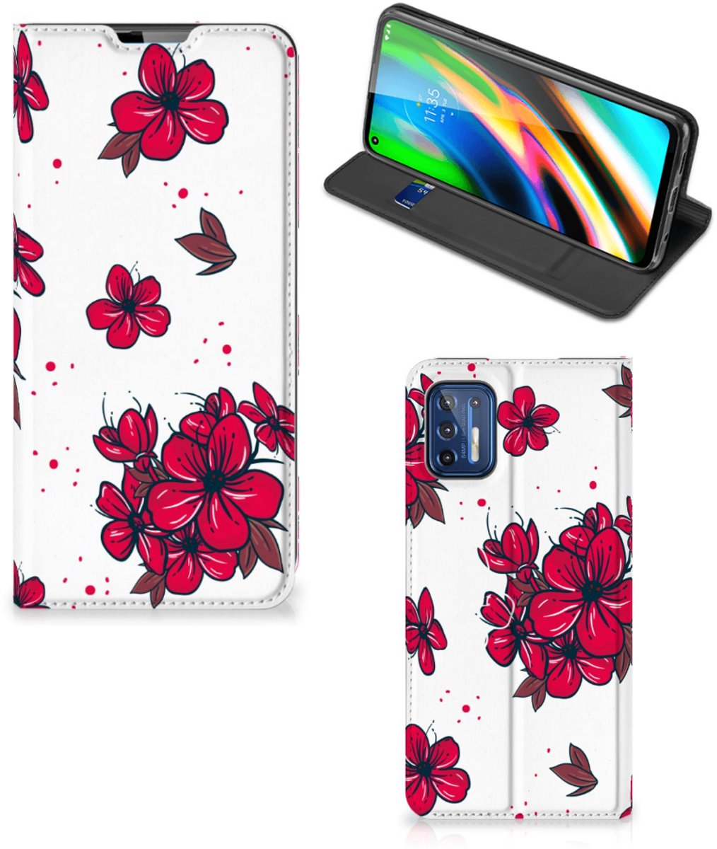 Motorola Moto G9 Plus Smart Cover Blossom Red