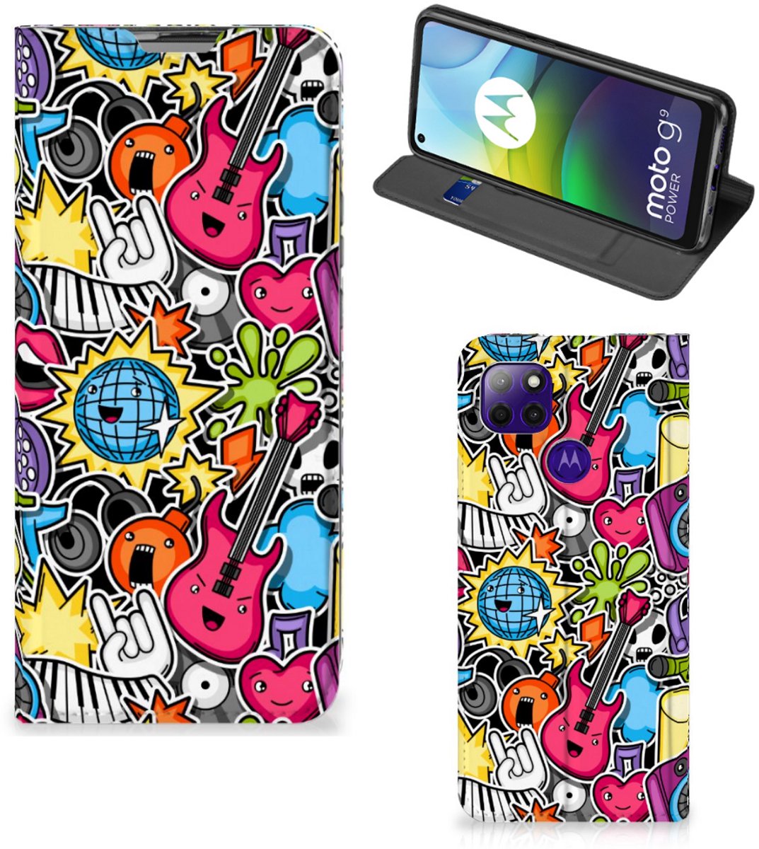 Motorola Moto G9 Power Hippe Standcase Punk Rock