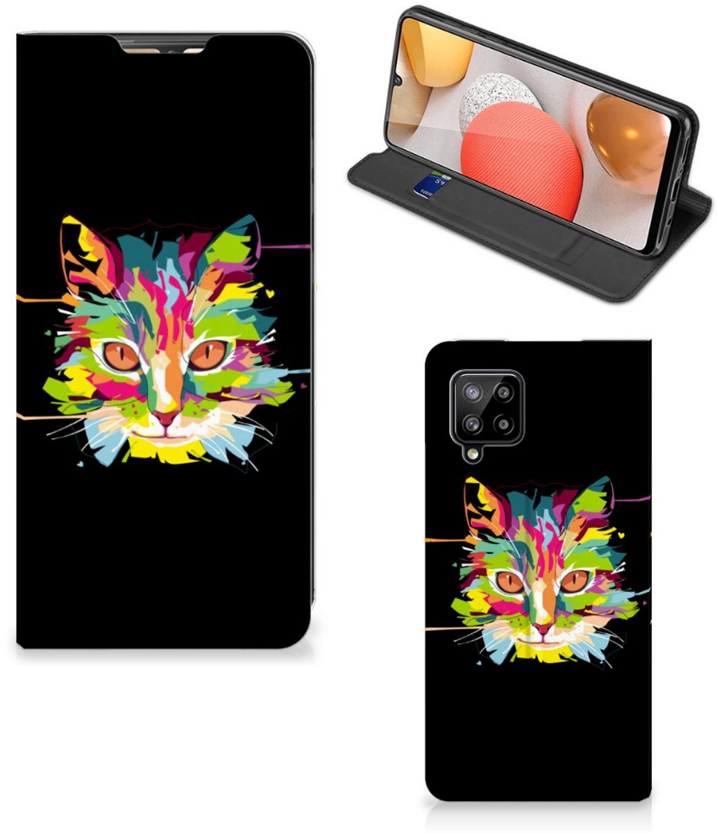 Samsung Galaxy A42 Magnet Case Cat Color