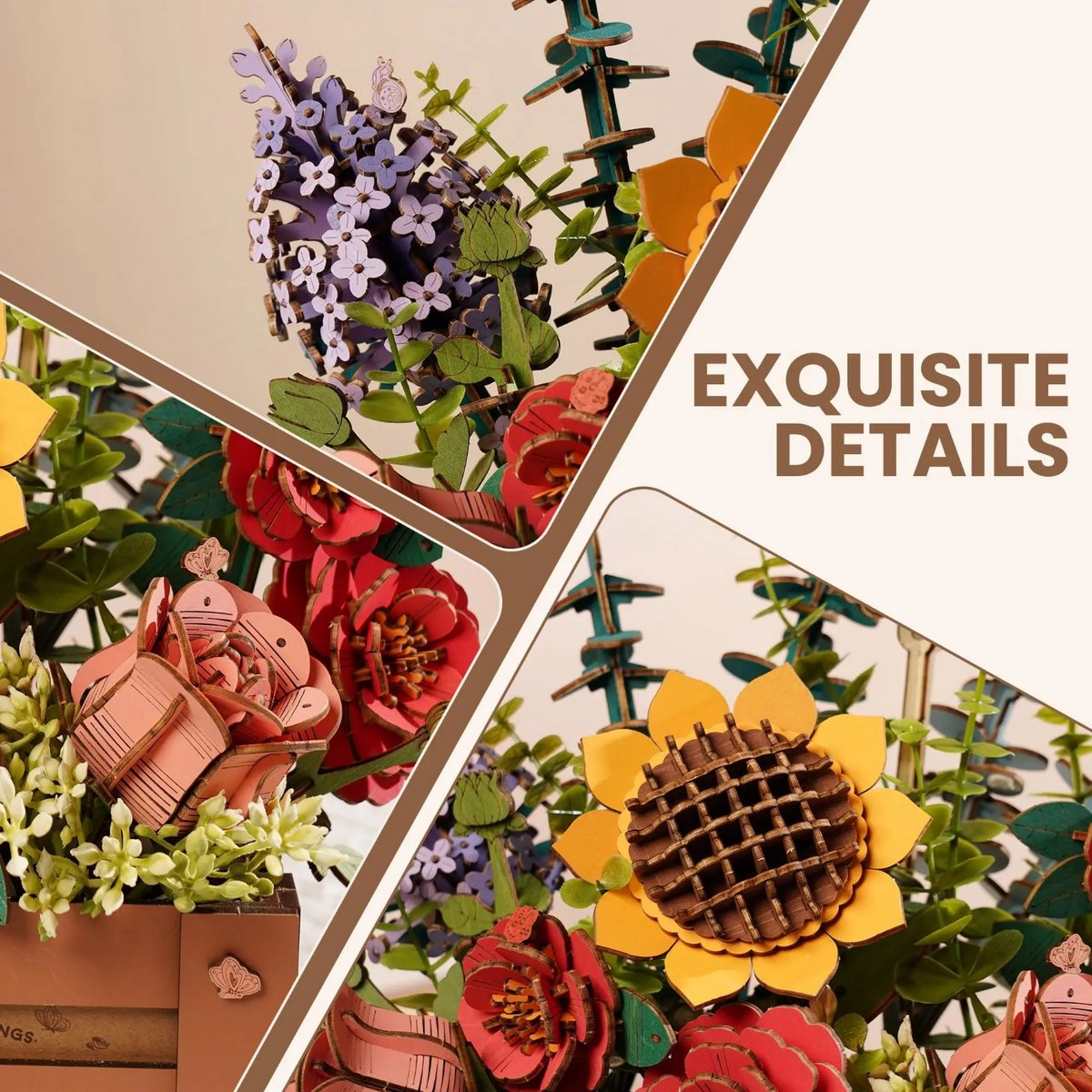 Wood Art - Wooden Bloom Box — cadeau in Hobby - foto 2