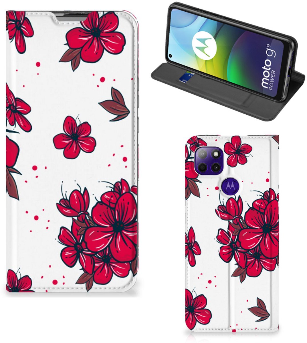 Motorola Moto G9 Power Smart Cover Blossom Red