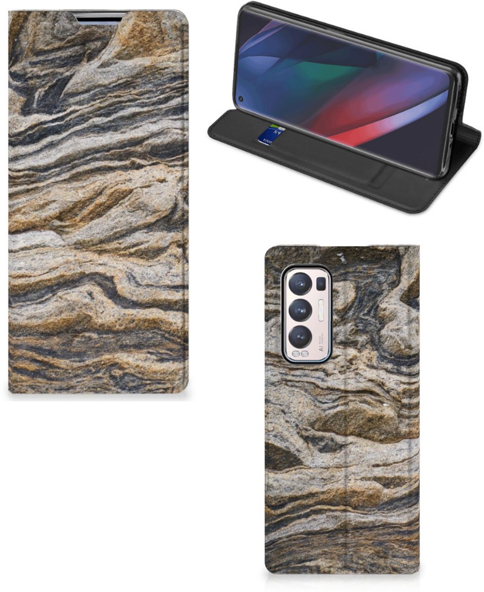 OPPO Find X3 Neo Standcase Steen