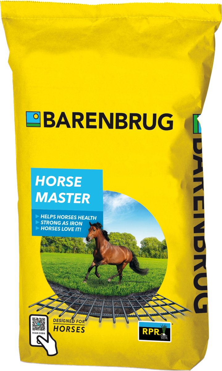 Barenbrug graszaad 15kg tot 1800m² - Horse Master - voor paard en kleinvee - Bestand tegen kort afgrazen - Wintervastheid - Bestand tegen droge omstandigheden