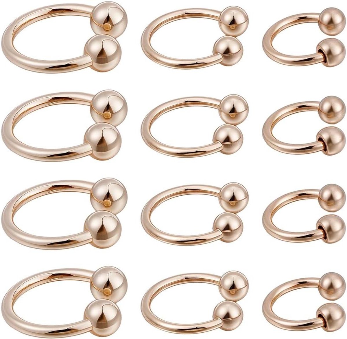 Bikini Clips - Kleding Connectoren - Kleding Verfraaien - Legering U-vorm - 12 Stuks - Goud