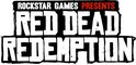 Logo van Red Dead Redemption met de tekst 'Rockstar Games Presents'.