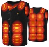 Verwarmd Vest met 10000mAh Batterij - Elektrisch Verwarmend Vest USB Aangedreven Slimme Thermostaat Verwarmingskleding XL