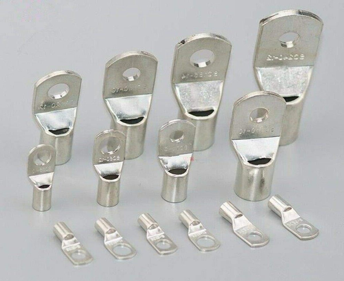 Kabelschoen M8 - Ring terminal - Elektrische aansluitingen - Vertind koper - 25mm² - Zilver