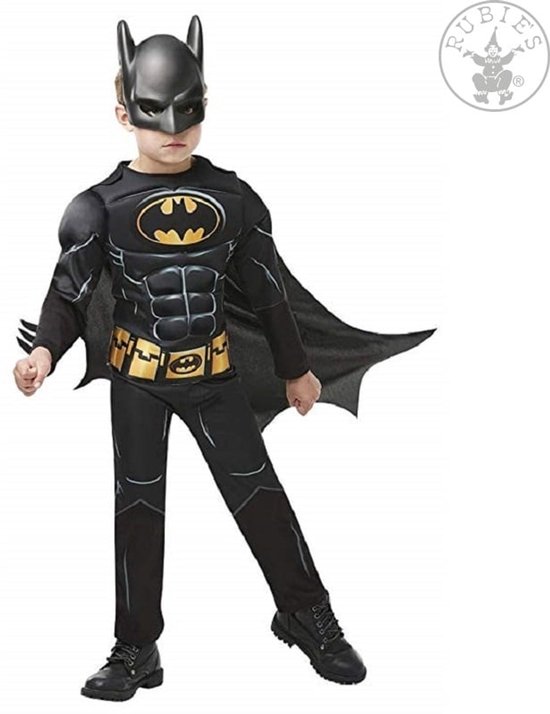 Rubie's Batman Verkleedkostuum Jongens Zwart Maat 116