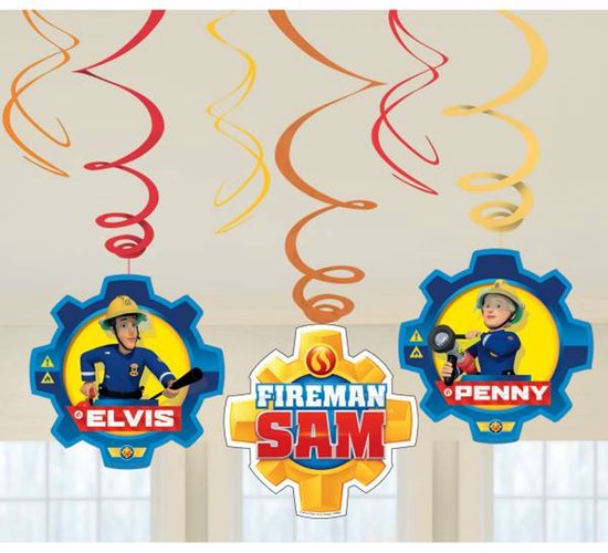 Amscan - Brandweerman Sam - Lampion - Lampion sint maarten - lampionnen - Sint maarten optocht - lampionnen papier van Amscan — afbeelding 2