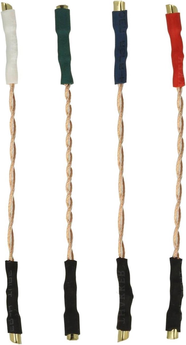 Headshell Kabelset - Pickup Kabels - Signaaloverdracht - Zuurstofvrij Koper - 50 mm - Goud