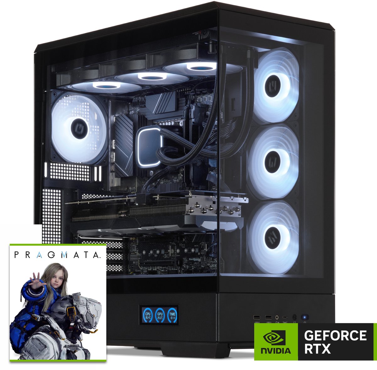 Sedatech Pro Gaming PC Waterkoeling XL Vision • Intel i9-14900KF 24x 3.2GHz • Geforce RTX5080 • 64Gb DDR5 • 2Tb SSD M.2 • WiFi • Bluetooth, USB C • Windows 11 • Desktop computer