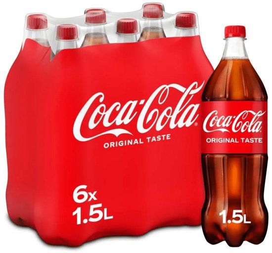 Coca-Cola Regular - Frisdrank - 6 x 1,5 liter fles