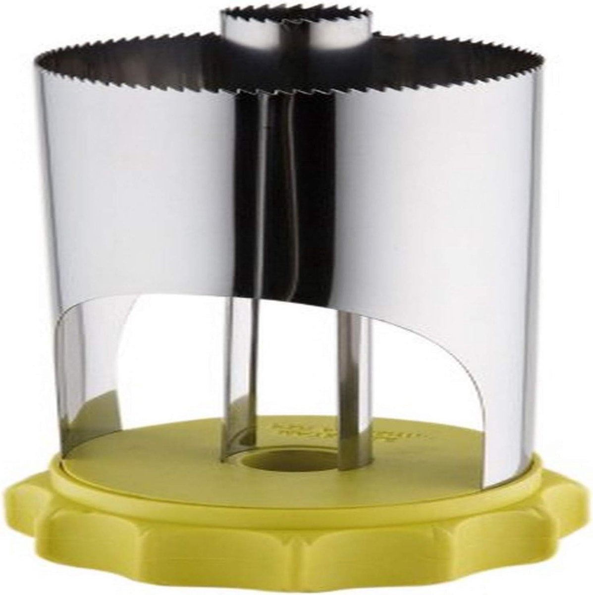 Ananassnijder - Fruit Slicer - Tropisch Fruit - Roestvrij Staal - 19 x 8.5 cm - Multicolor
