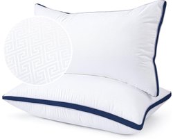 Kingsize Kussens - Slaapkussens Set - Comfortabel Slapen - Pluizig Dons Alternatief - 508 x 864 cm - Marineblauw