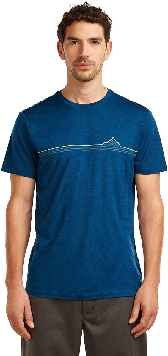 Icebreaker 150 Tech L SS T Range – Outdoor Kleding Fleeces en Truien T-Shirt 0gp1_atlantis