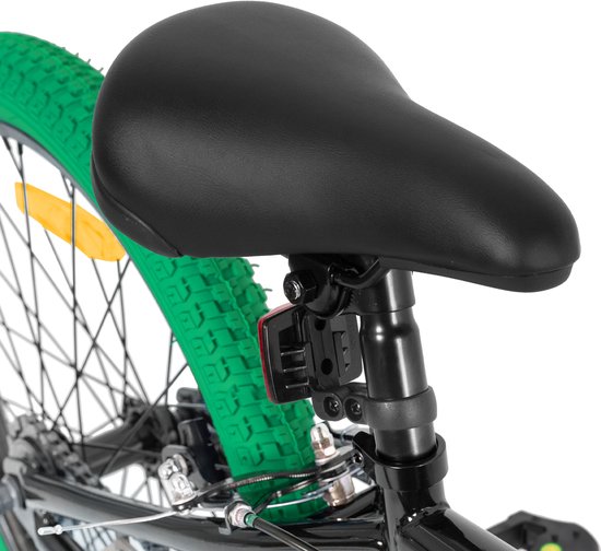 Joystar Brockway BMX-fiets - 20 inch - Handrem - Remmen - Achter V-brake - Pegs - Groen - Geschikt voor buitenactiviteiten in de lente van JOYSTAR — afbeelding 4