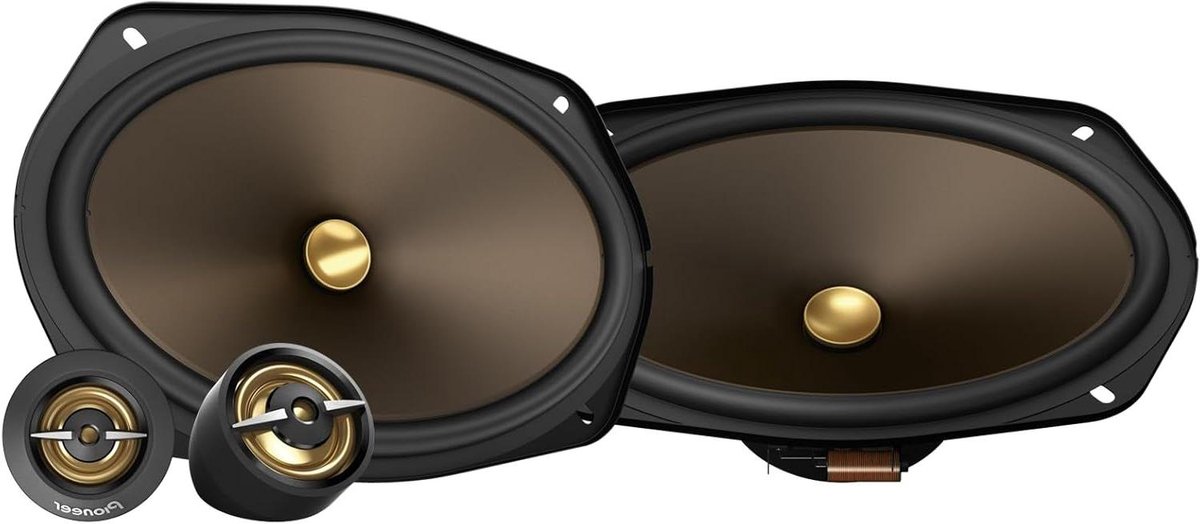 Auto Luidsprekers - Autospeakers Ovale - Muziek Luisteren - 2-Weg Component - 6x9 inch - Brons